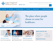 Tablet Screenshot of loganregionalmedicalcenter.com